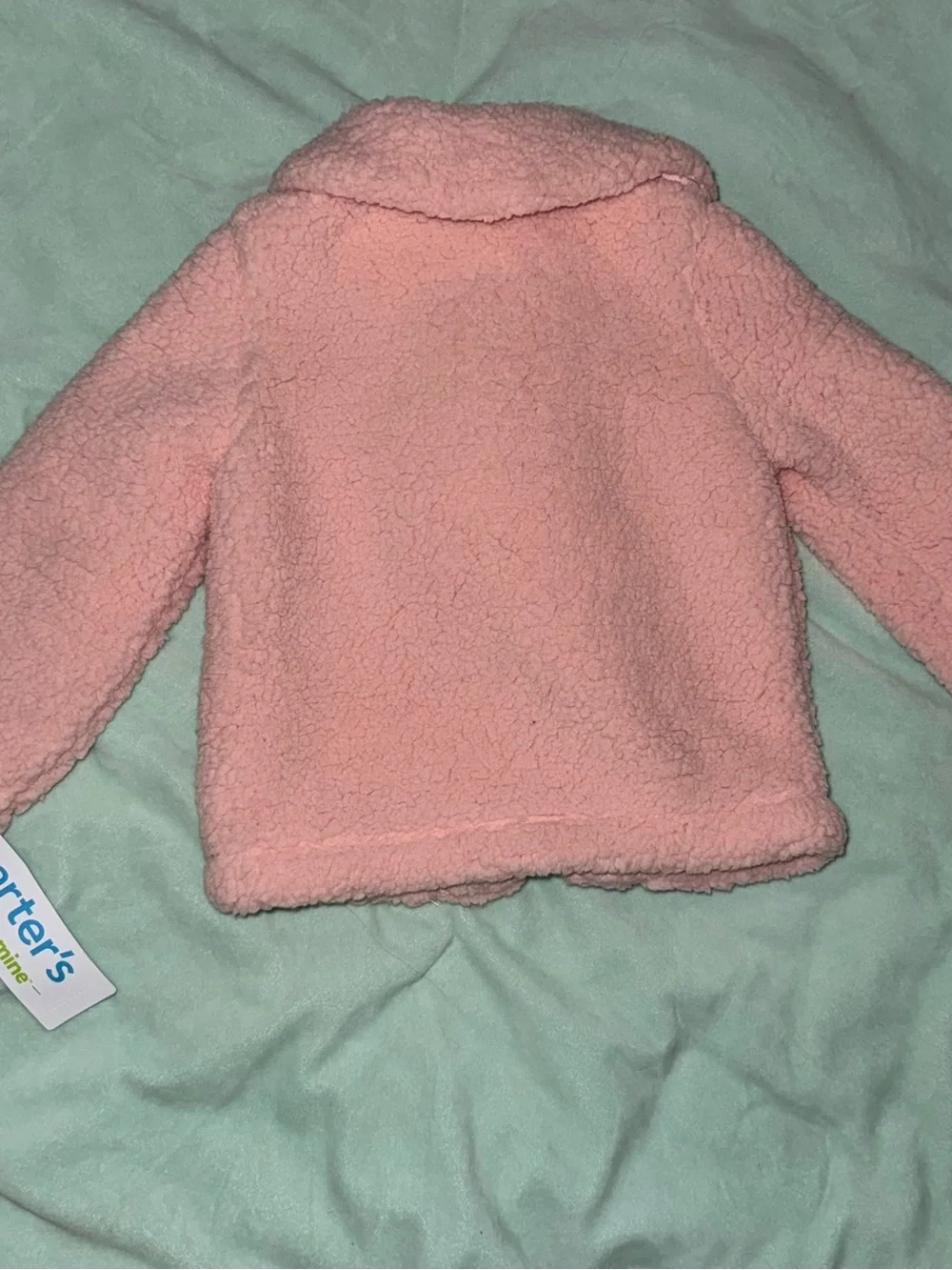 NWT Carter's size 6-9 months Pink Sherpa Jacket
